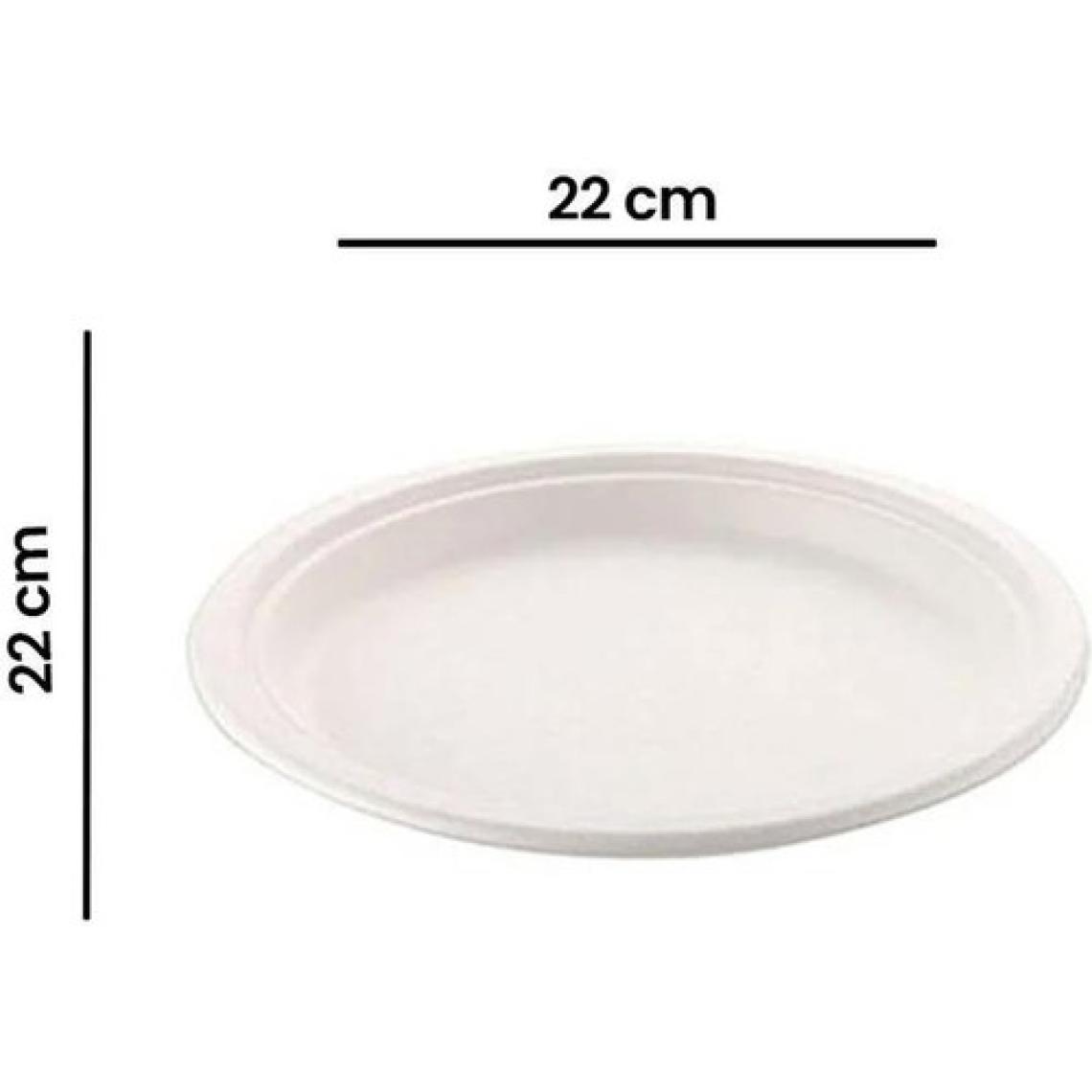 Roll-Up Nature Ekolojik Karton Kağıt Parti Tek Kullanımlık Tabak - 22 Cm. - 50 Adetlik 1 Paket