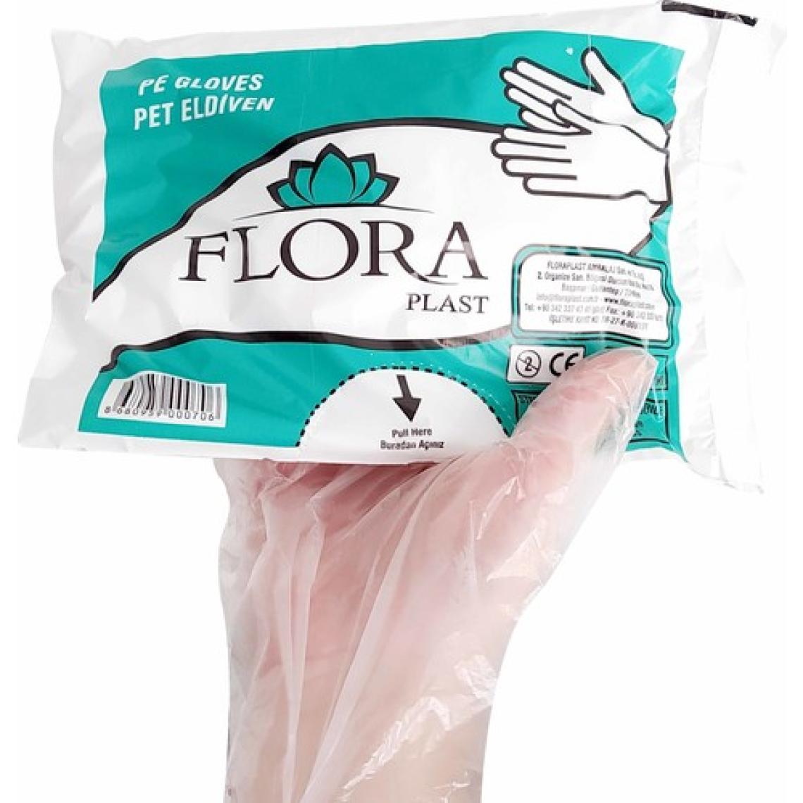 Floraplast Şeffaf Poşet Eldiven 500 Adet