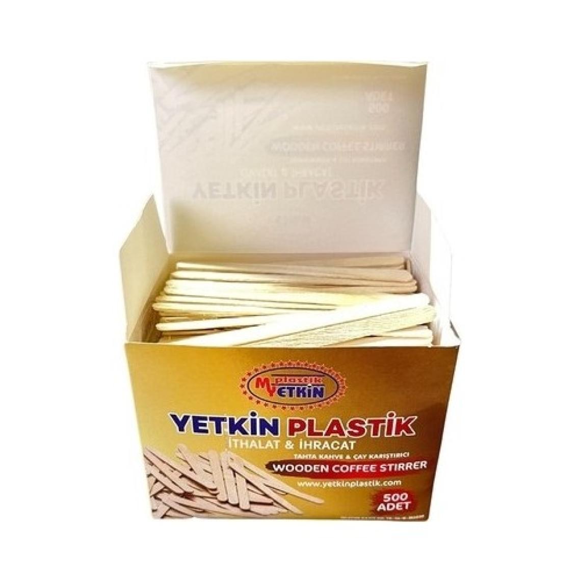 Yetkin Tahta Kahve & Çay Karıştırıcı 500'LÜ