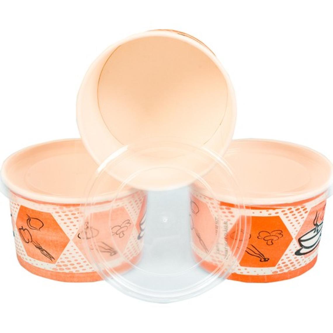 Stor Kapaklı Karton Çorba Kasesi 16 Oz 50' li