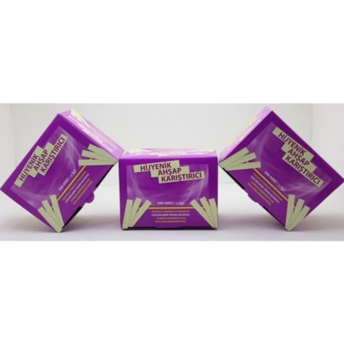 EKS Ticaret Ahşap Karıştırıcı & Tahta Karıştırıcı 3 Paket 500 Lü (1500 Adet) Tahta Karıştırıcı