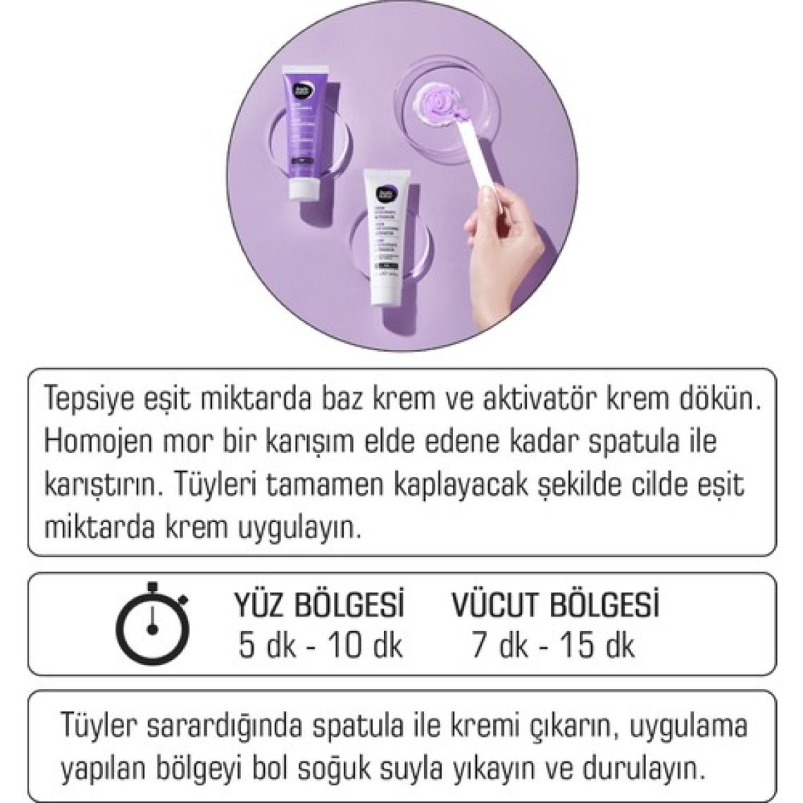Body Natur Yüz & Vücut İçin Tüy Krem Kırmızı Meyve Kokulu - Hair Lightening Cream 2X50 ml