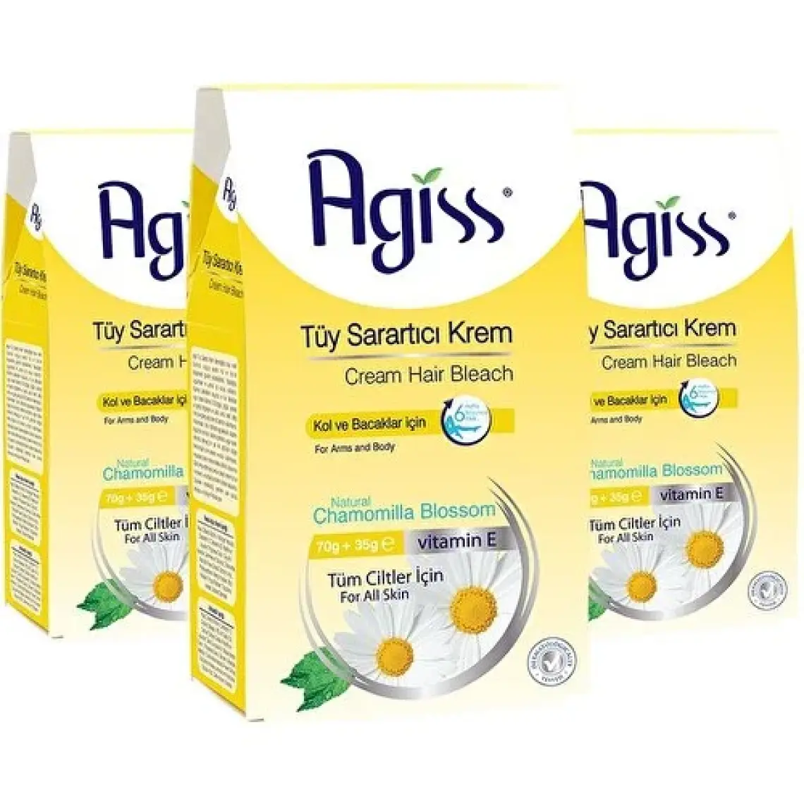 Agiss Tüy Sarartıcı Krem 100 ml X3