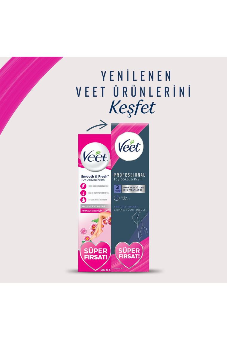 Professional Tüy Dökücü Krem Hassas Ciltler 200 ml Süper Fırsat Paketi