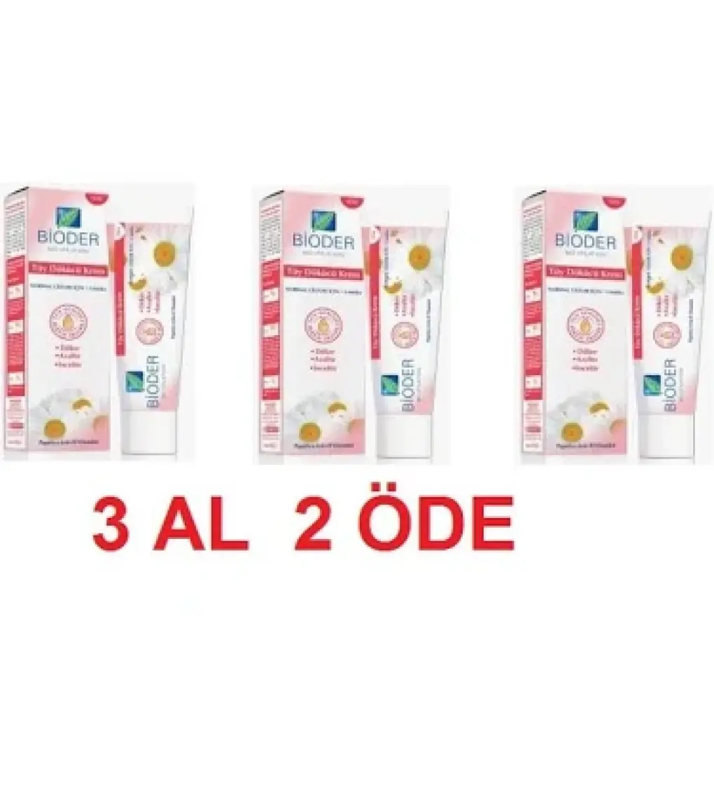 Bioder Normal Ciltler İçin Tüy Dökücü Krem 3*100 ml