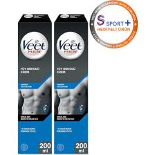 Veet Men Erkeklere Özel Tüy Dökücü Krem Hassas Ciltler 200 ml X 2