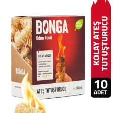 Mangal Ve Ateş Tutuşturucu 10 Adet 140 gr - Jel Ve Çıra Alternatifi Doğal Odun Yünü
