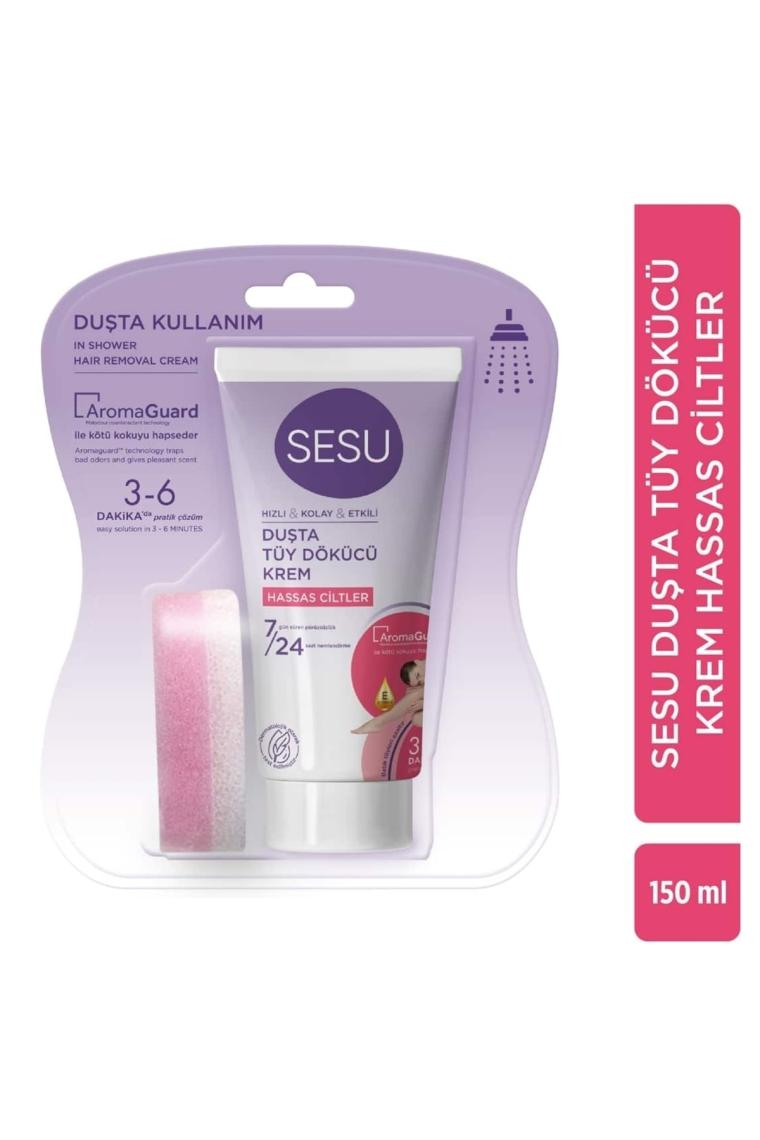Duşta Tüy Dökücü Krem Hassas Ciltler 150 ml