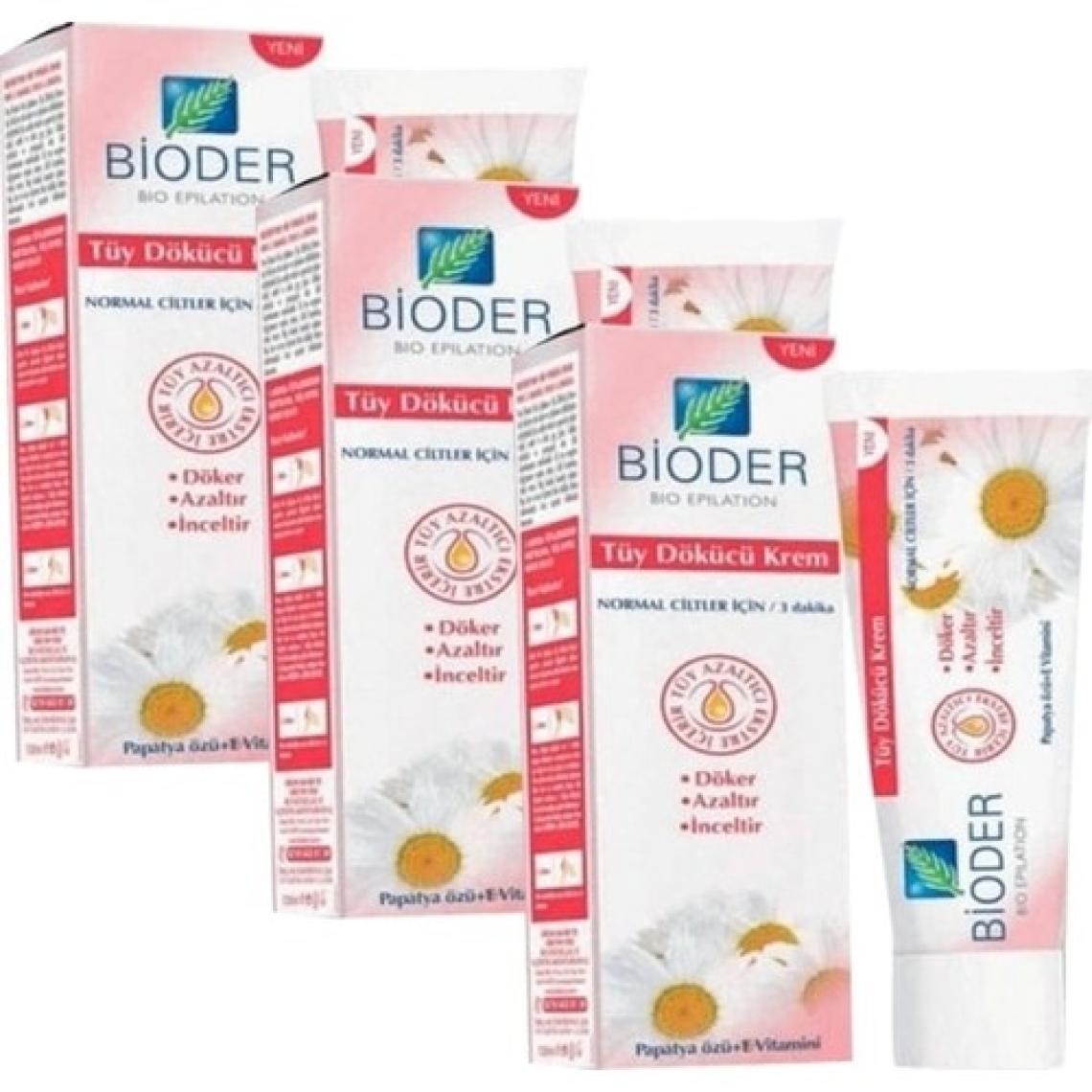 Bioder Normal Ciltler Tüy Dökücü Krem 100 ml x 3 Adet