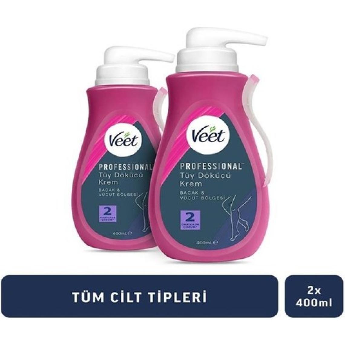 Veet Professional 400ml Tüy Dökücü Krem x2 Adet
