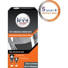 Veet Men Özel Bölgeler İçin Tüy Dökücü Krem Seti 100&50 ml