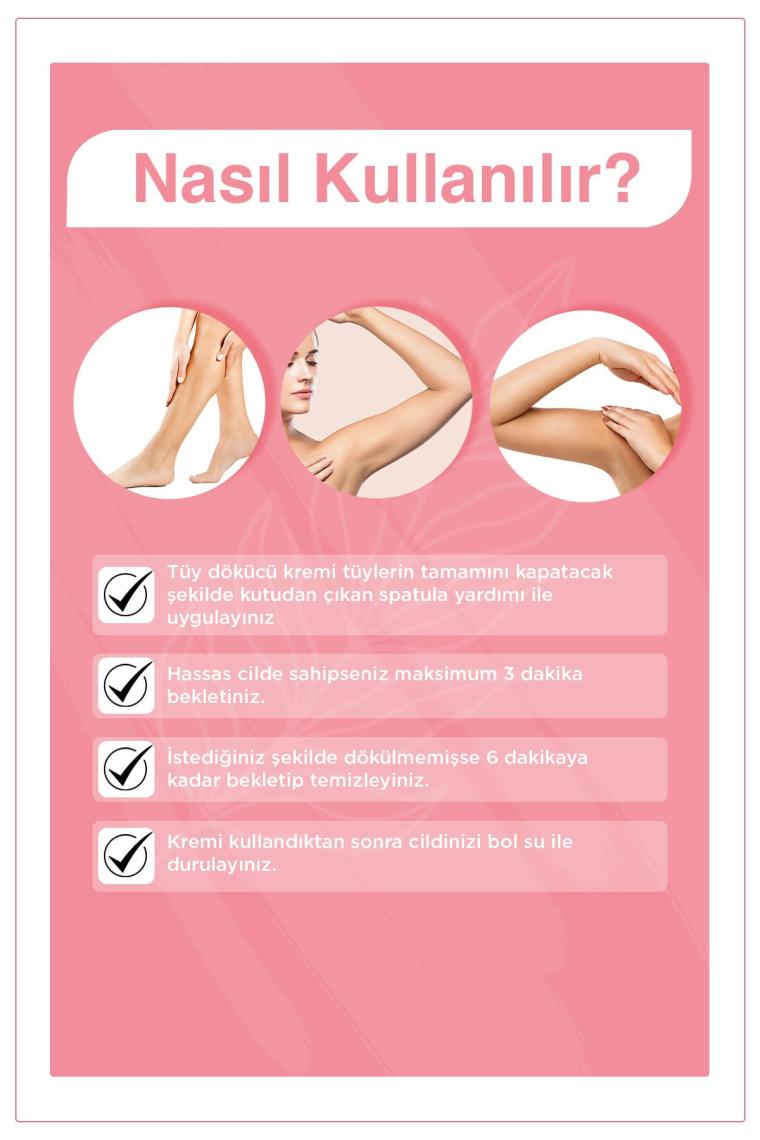 Tüy Dökücü Krem Vücut Bölgesi 100 ml - Tüy Azaltıcı Etki