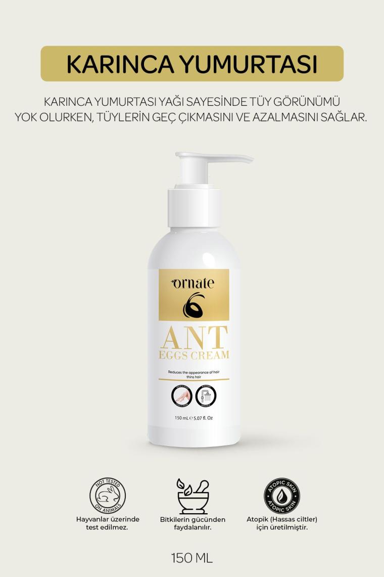 Karınca Yumurtası Yağlı Tüy Azaltıcı İnceltici Etkili Tüy Dökücü Krem