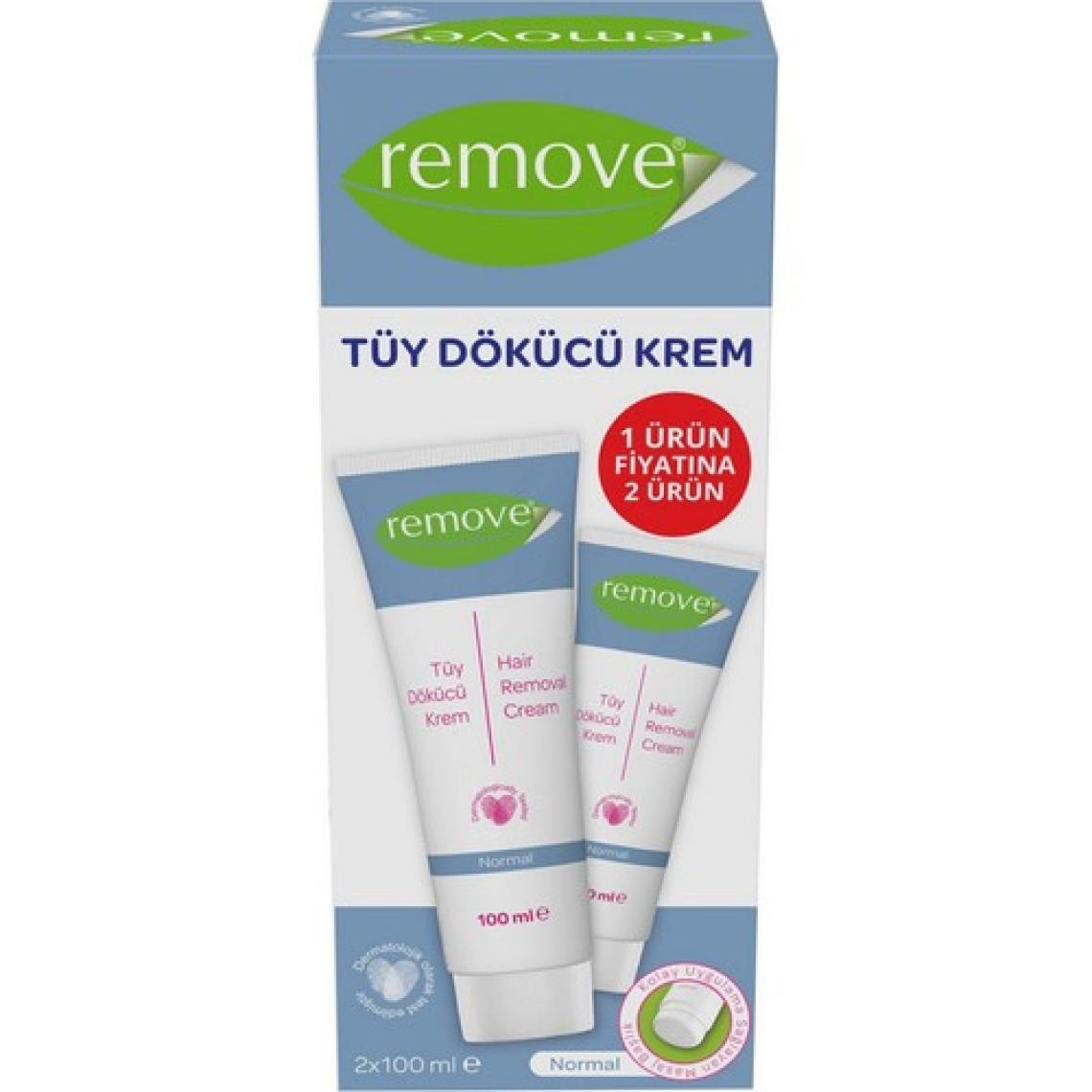 Remove Tüy Dökücü Krem Normal Ciltler 100 ml 2'li