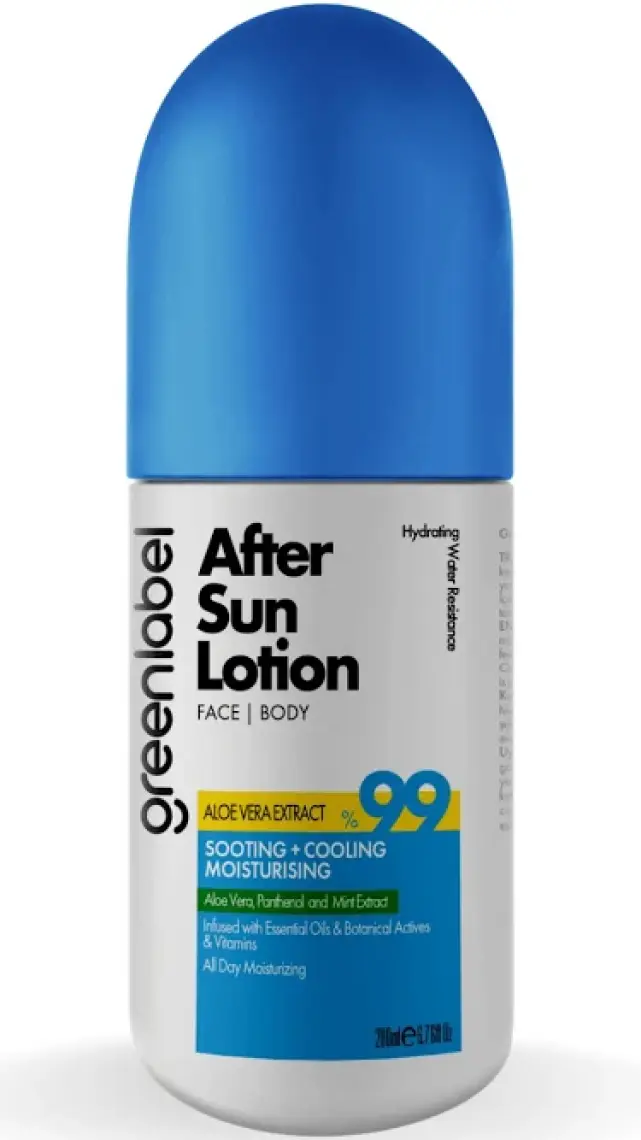Greenlabel Güneş Sonrası Vücut Losyonu Aloe Vera Ve Nane Ekstraktı Içeren After Sun Body Lotion 200 ml