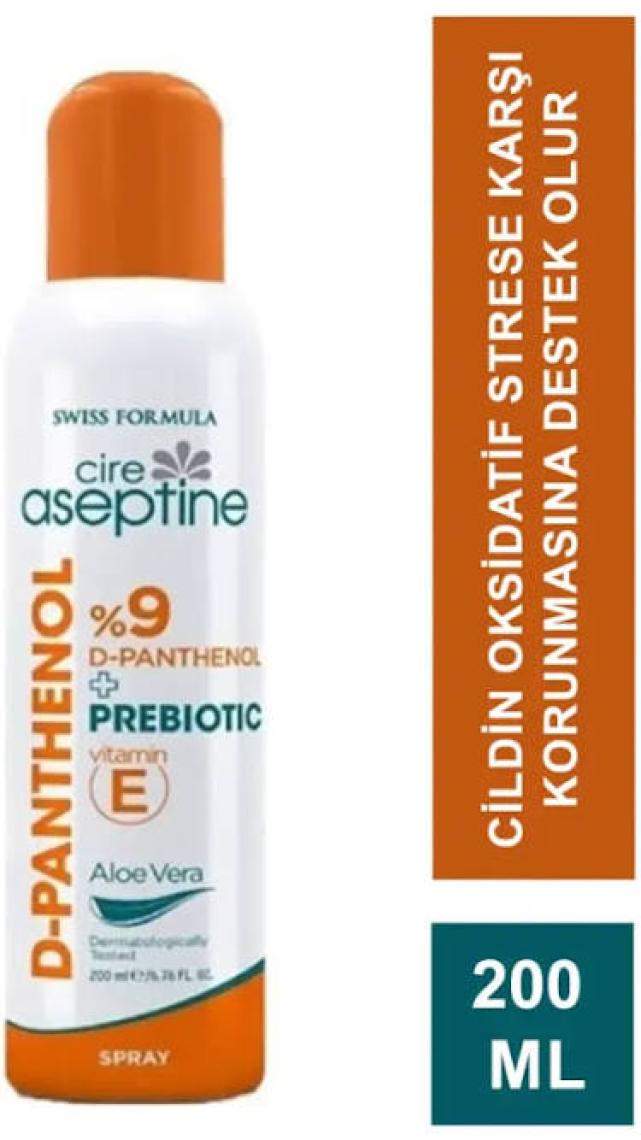 Cire Aseptine %9 D-Panthenol Sprey Krem 200 ml