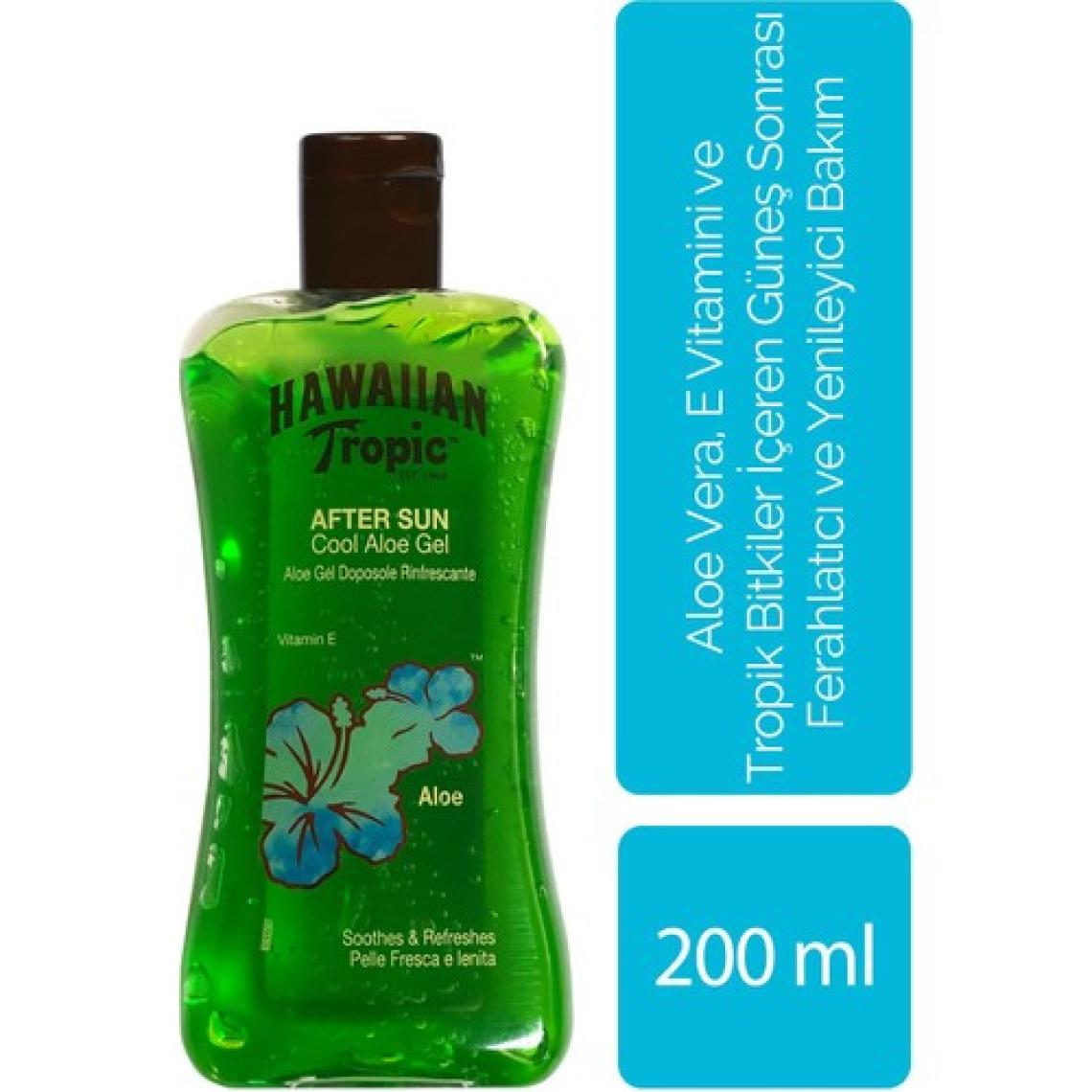 Hawaiian Tropic Aloe Vera, E Vitamini ve Tropik Bitkiler Içeren Güneş Sonrası Ferahlatıcı ve Yenileyici Jel