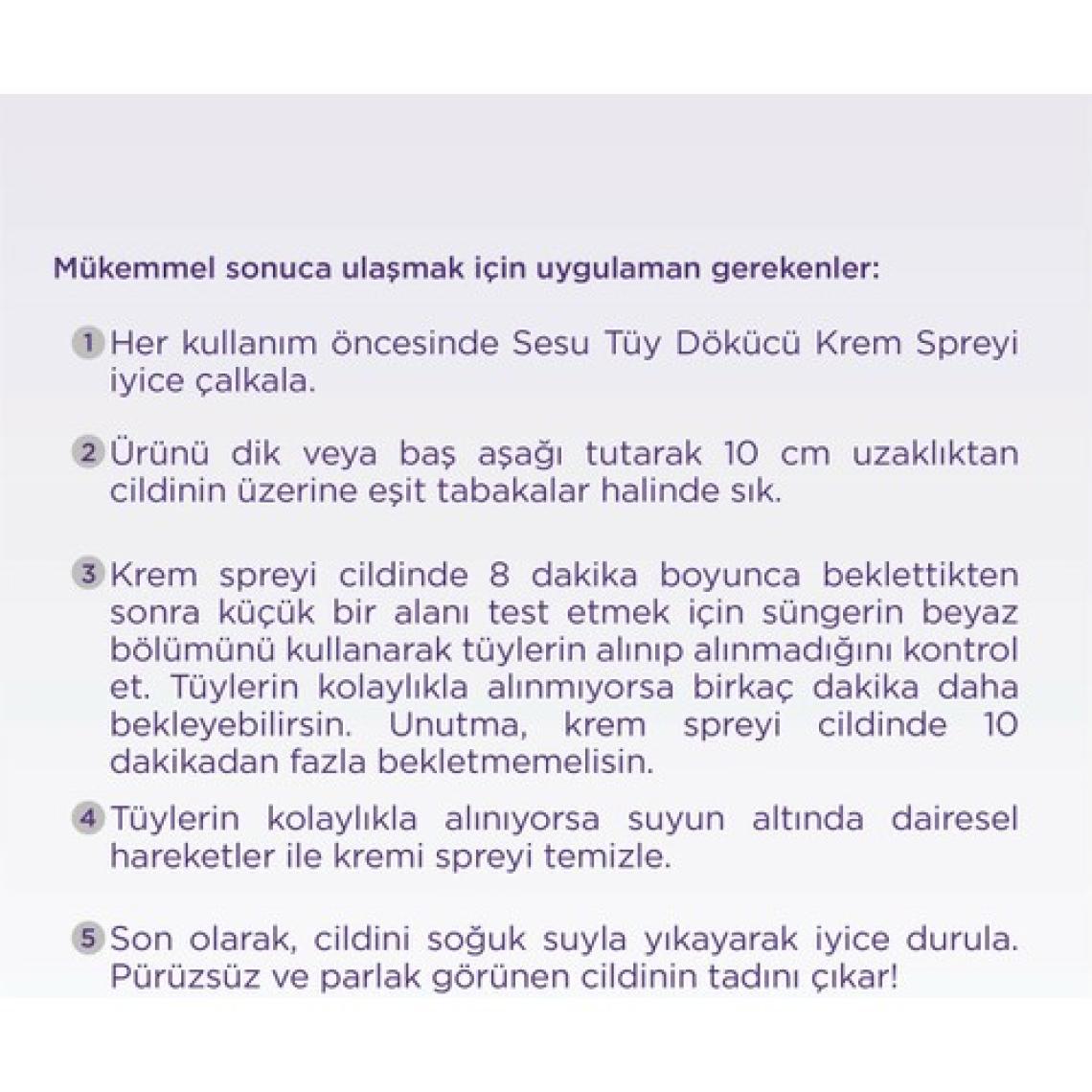 Sesu Tüy Dökücü Köpük For Men 150 ml