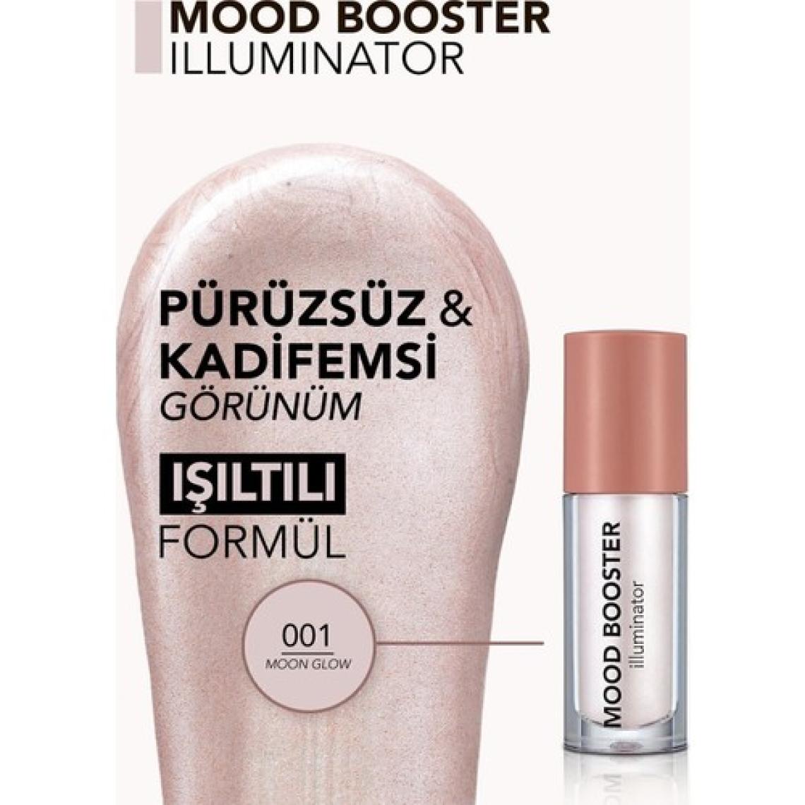 Mood Booster Hafif Yapılı & Kremsi Dokulu Likit Highlighter (001 Moon Glow)