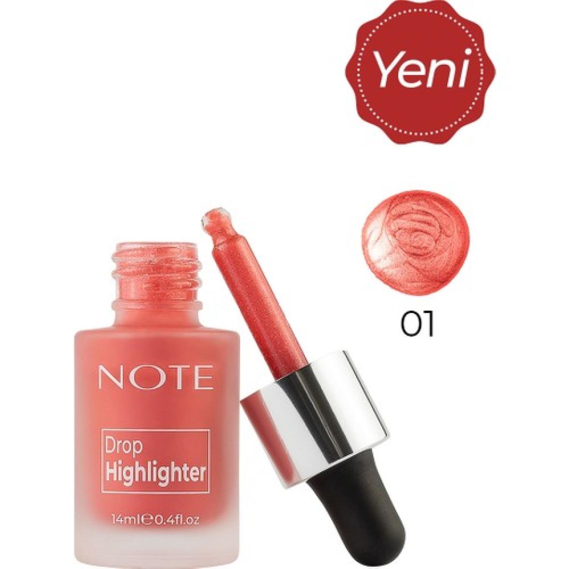 Note Drop Highlighter Likit Aydınlatıcı 01 Pearl Rose
