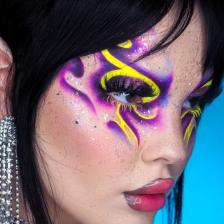 The Glitter Lab - Jel Formlu Parlak Glitter - Orange Lilac ~10 gr