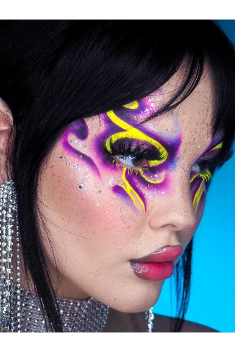 The Glitter Lab - Jel Formlu Parlak Glitter - Orange Lilac ~10 gr