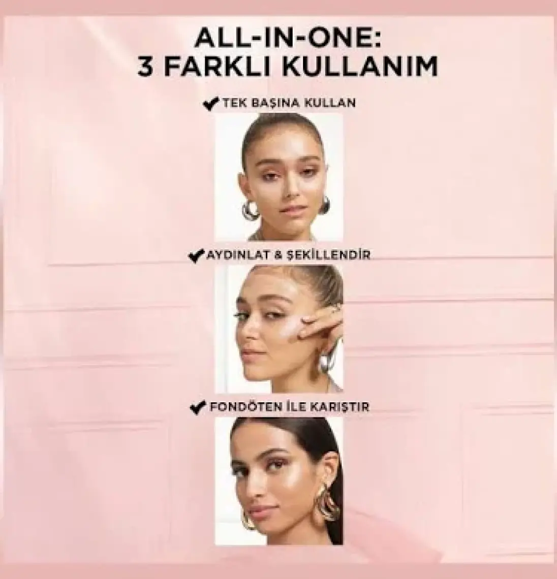 Glotion All-in-one Doğal Işıltı 903 - Medium Glow 40 ml  Highlighter, Likit Aydınlatıcı