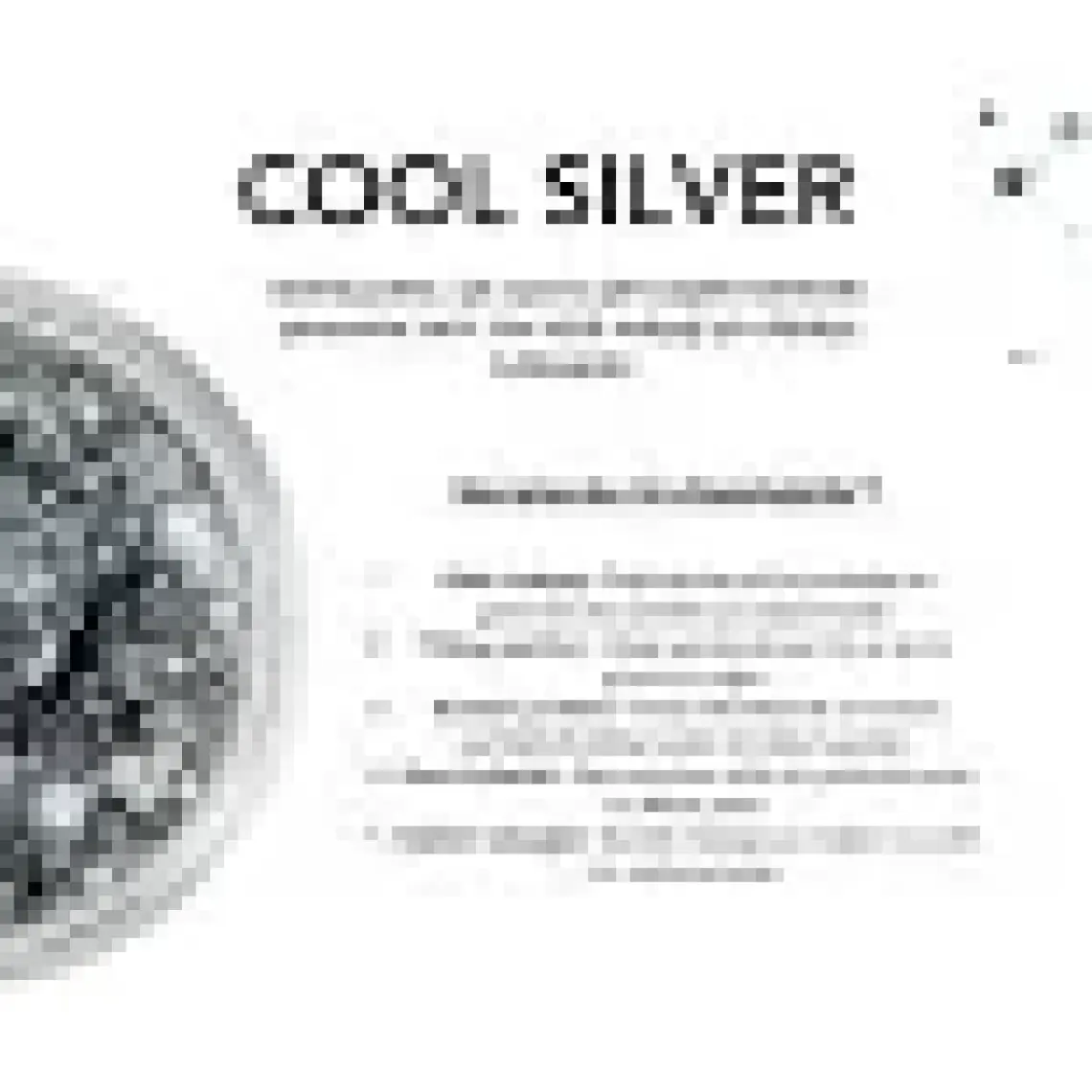 The Glitter Lab - Jel Formlu Parlak Glitter - Cool Silver ~10 gr