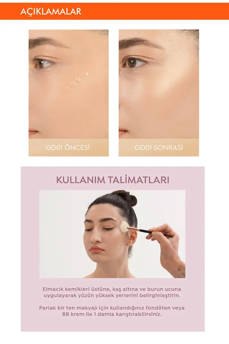 MISSHA Cilt ile Bütünleşen Kalıcı Likit Aydınlatıcı Juicy-Pang Water Highlighter (GD01)
