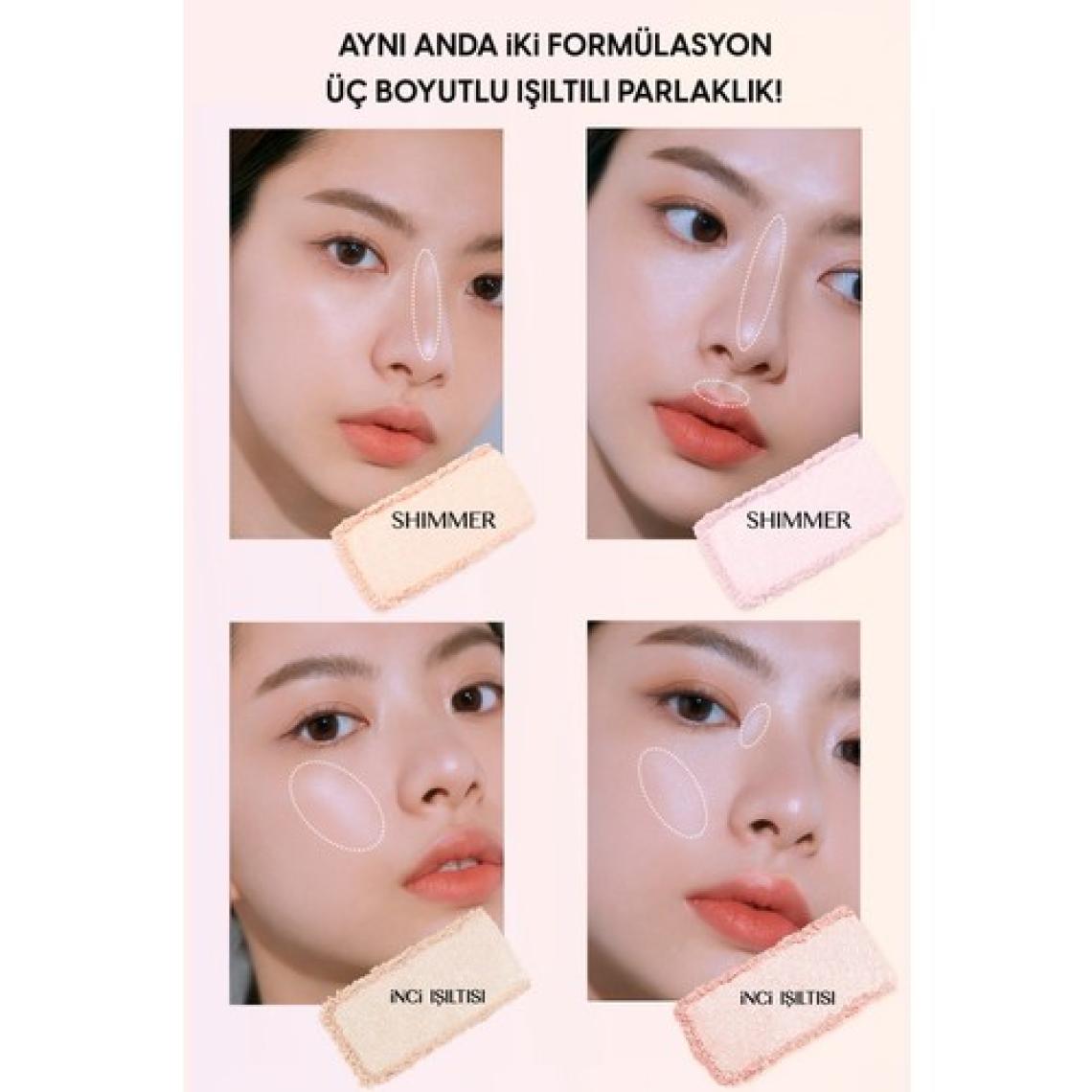 Clio İnci Tanecikli Yoğun Işıltı Sağlayan 2’li Highlighter CLIO Prism Highlighter Duo (02Lavender Voyage)