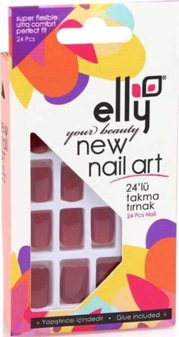 Elly Bordo Takma Tırnak -64