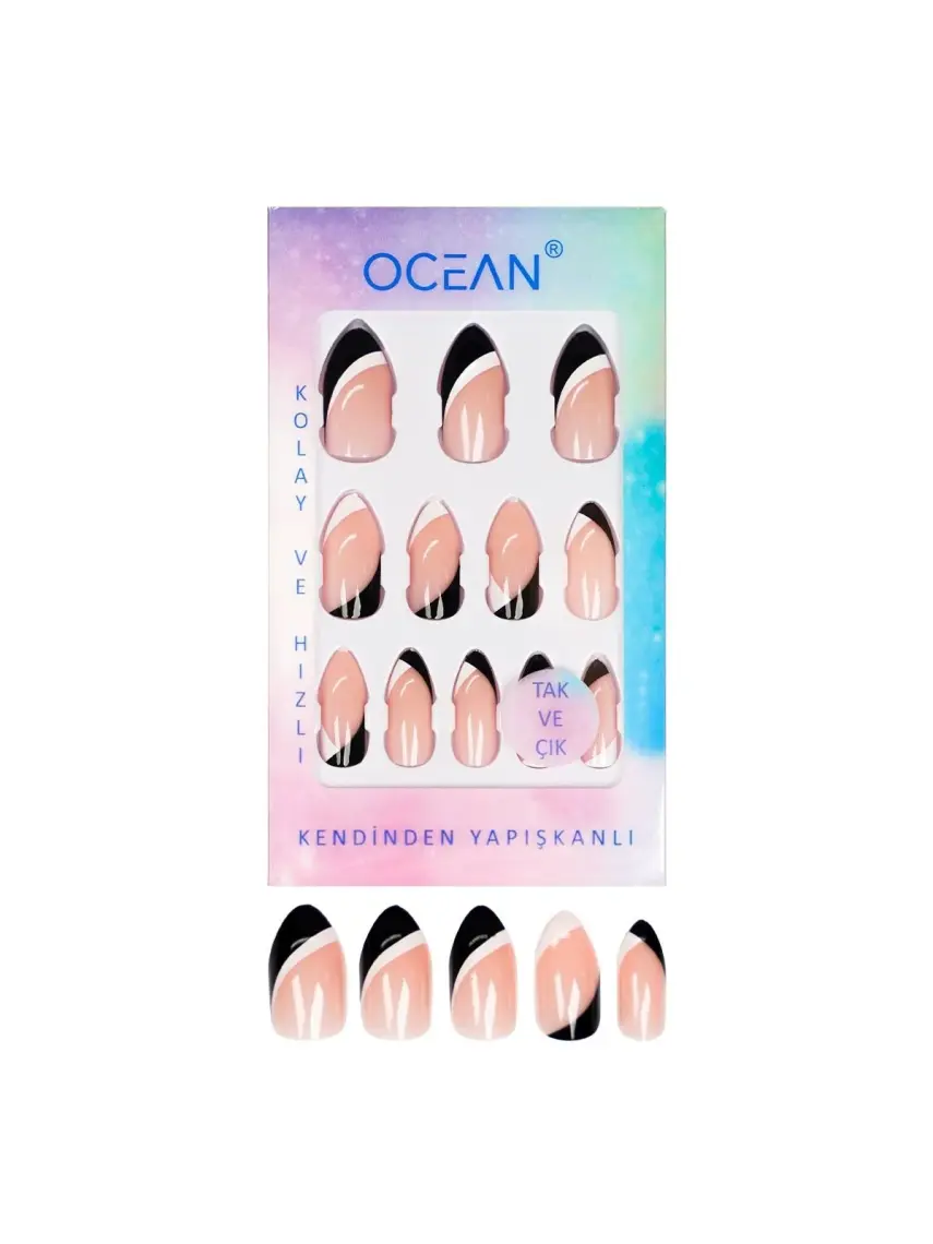 Ocean Tak ve Çık Kendinden Yapışkanlı Takma Tırnak