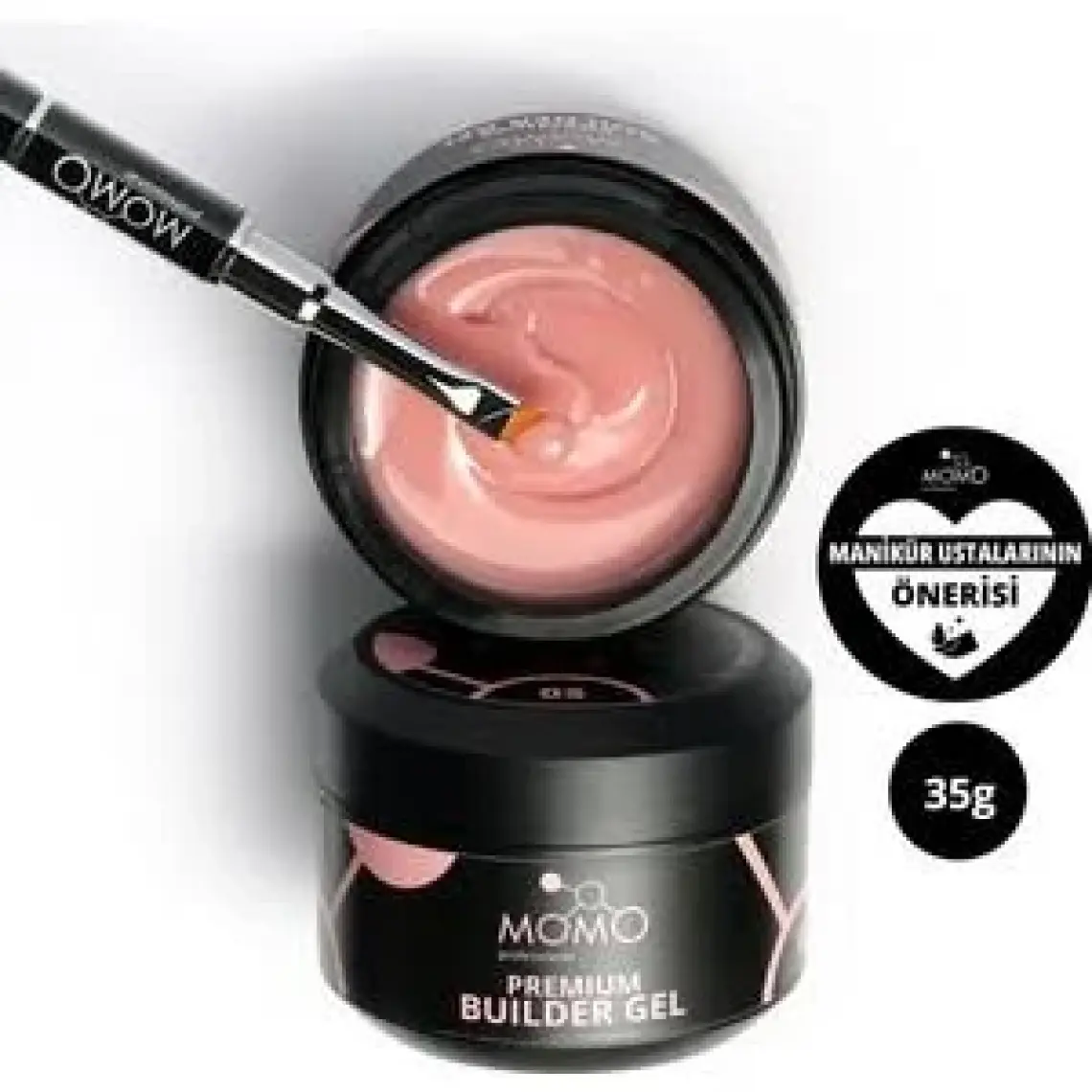 Momo Professional Premium Builder Protez Tırnak Jeli No.5, Şeftali, 35 gr