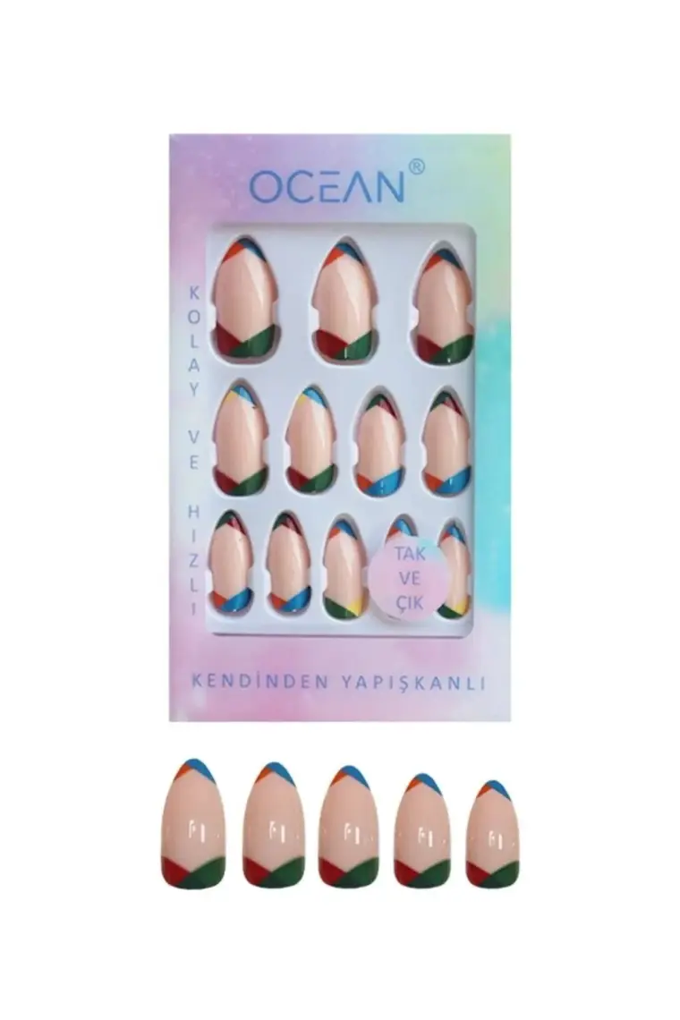 Ocean Takma Tırnak Tak ve Çık Kendinden Yapışkanlı - 875