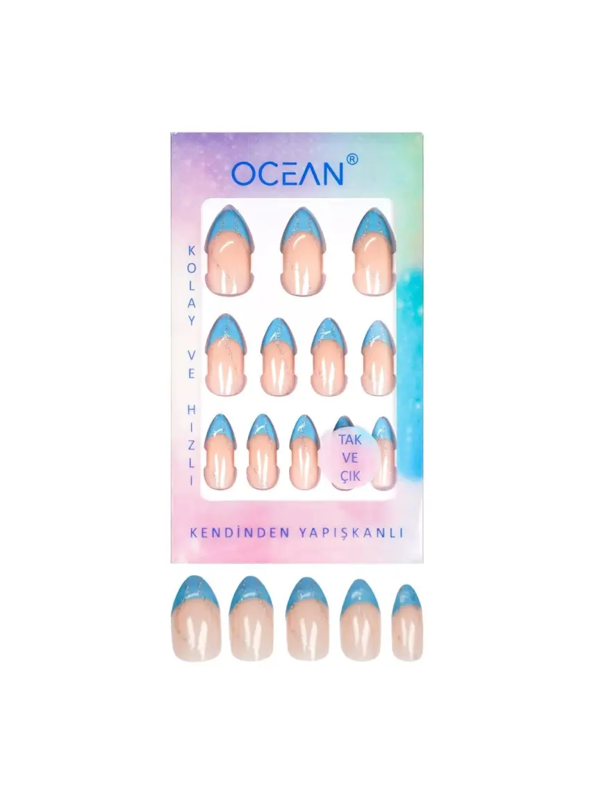 Ocean Tak ve Çık Kendinden Yapışkanlı Takma Tırnak