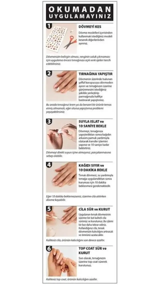 Sarı Minimal Tırnak Dövmesi Trnak Tattoo Nail Art Tırnak Sticker