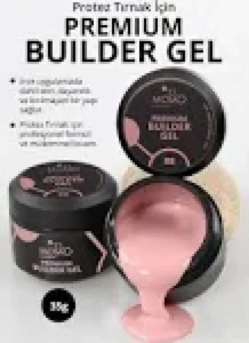 Momo Professional Premium Builder Protez Tırnak Jeli No.8, Gül Kurusu, 35 gr