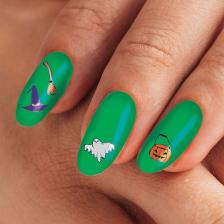 Halloween Tırnak Dövmesi, Tırnak Tattoo, Nail Art, Tırnak Sticker