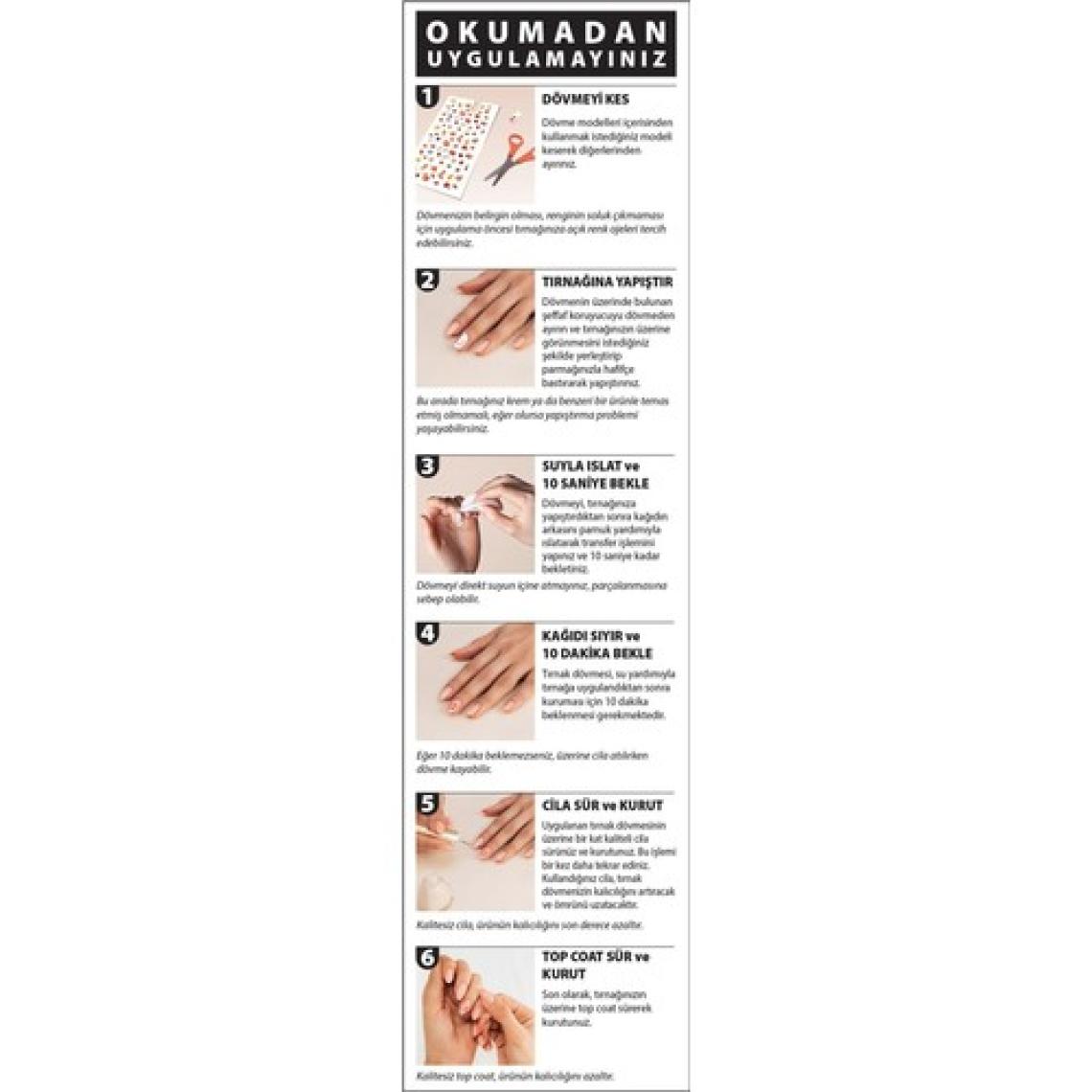 Artikel Kedi Tırnak Dövmesi, Tırnak Tattoo, Nail Art, Tırnak Sticker