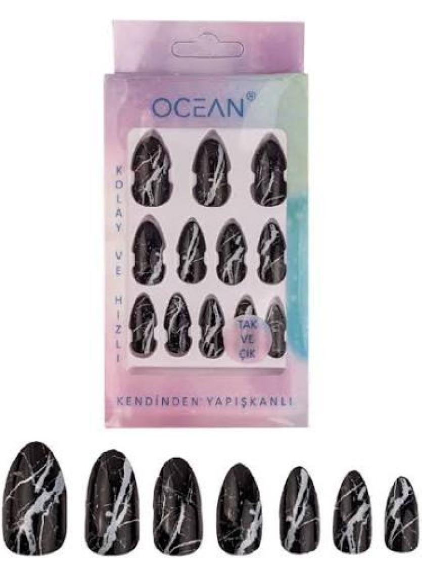 Ocean Takma Tırnak Kendinden Yapışkanlı, Tak ve Çık Badem Tırnak