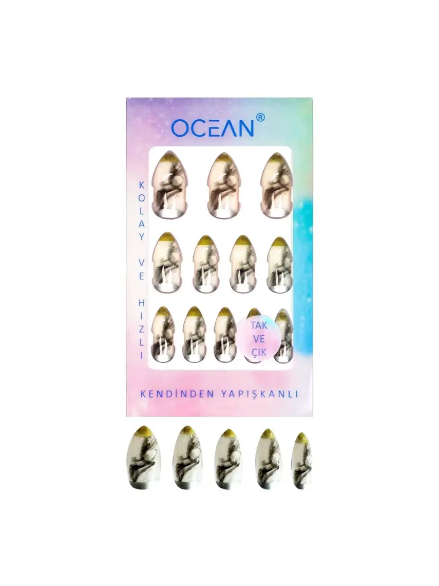 Ocean Tak ve Çık Kendinden Yapışkanlı Takma Tırnak