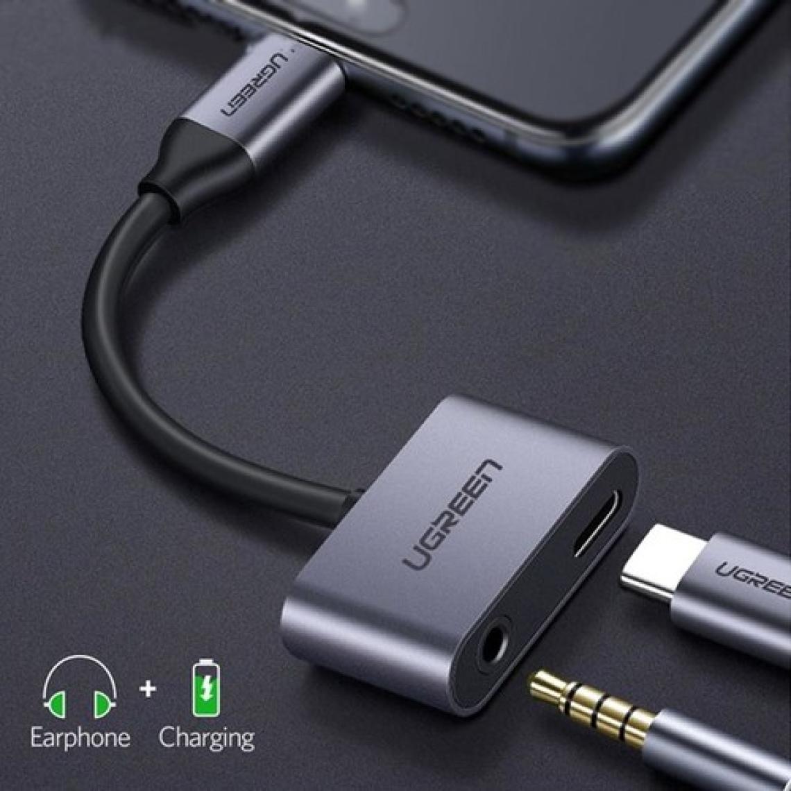 Ugreen Type-C 3.5mm Kulaklık ve Şarj Dönüştürücü