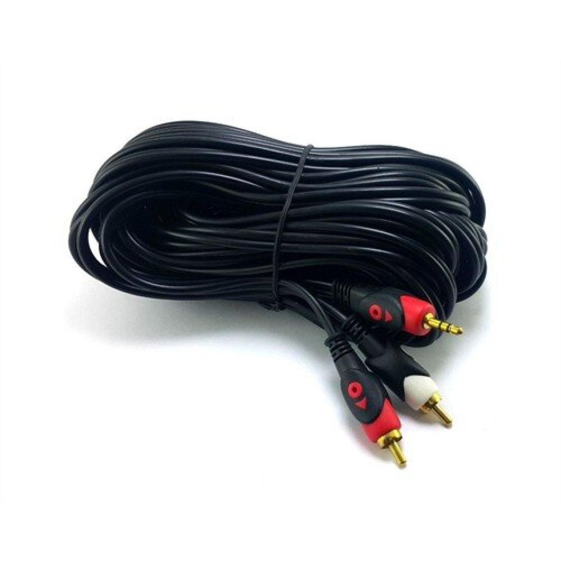 Swat 2Rca 3,5Mm 10 Metre Stereo Kablo Gold