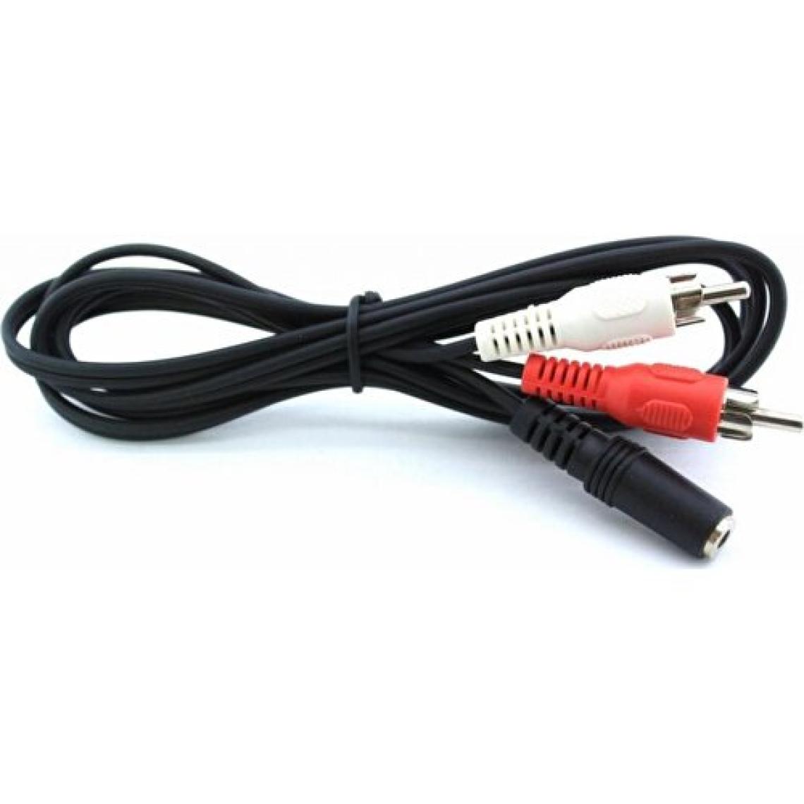 Swat 2Rca Erkek 3,5Mm Stereo Dişi Ses Kablosu 1,5 Metre
