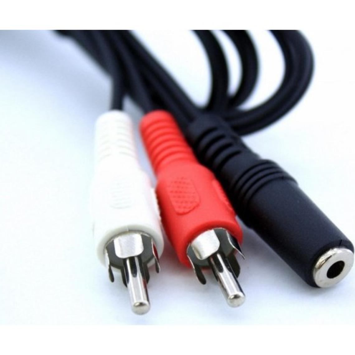 Swat 2Rca Erkek 3,5Mm Stereo Dişi Ses Kablosu 1,5 Metre
