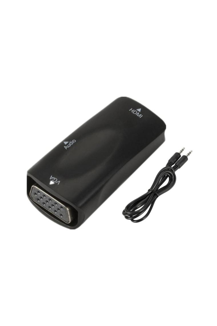 Hdmi To Vga Çevirici Dişi Dişi Dönüştürücü Adaptör Ses Çıkışlı Pc Notebook Projeksiyon Receiver