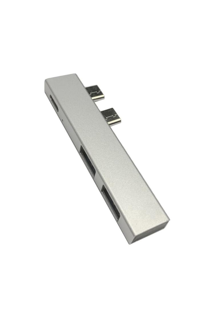 Macbook Pro Air Için 2x Usb 3.0 Type-c Şarj Hub Adaptör Çevirici