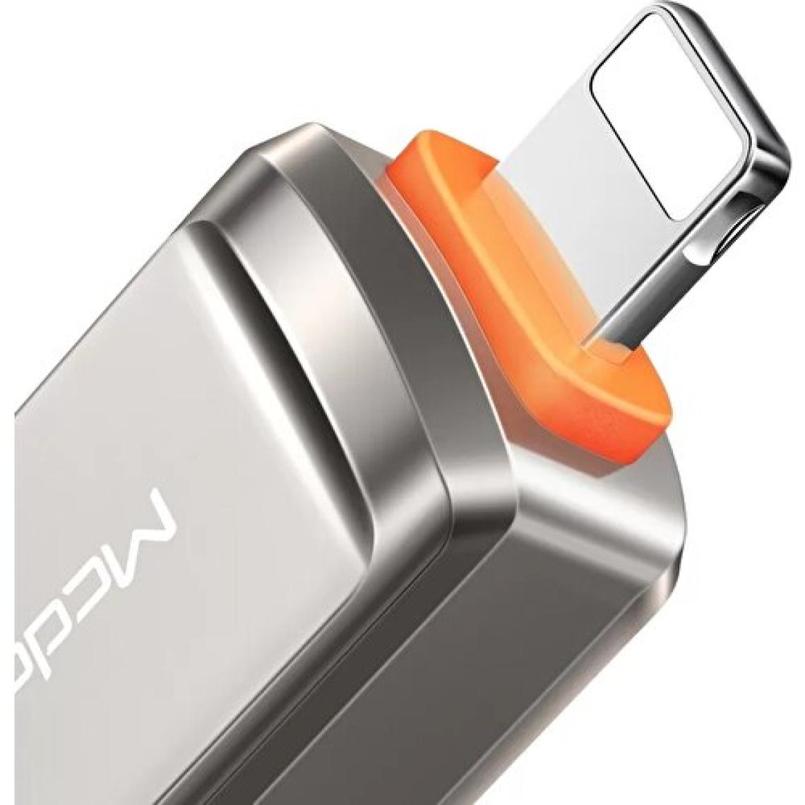 Mcdodo Ot-8600 Usb'Den Lightning'E Dönüştürücü Soket-Gri