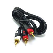 Swat 2Rca 3,5Mm 1.5 Metre Stereo Kablo Gold