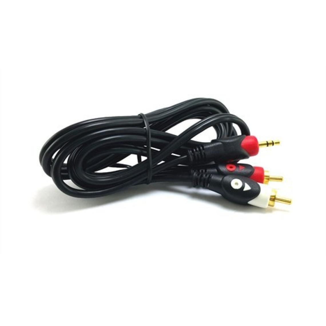 Swat 2Rca 3,5Mm 1.5 Metre Stereo Kablo Gold